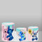 Customize Disney Stitch Round Backdrops Kids Birthday Party Circle Background Lilo & Stitch Birthday Covers Cylinder Plinth Covers
