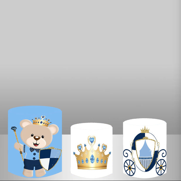 Fondo de tela circular personalizable para fiestas, baby showers, cumpleaños, etc.