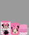 Fondo redondo de ratón personalizado, decoración de cubierta circular para fiesta de cumpleaños de niñas rosas