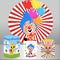 Customize Size Party Round Backdrop Cover Circle Background 3pcs Cylinder Plinth Covers
