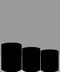 Taille personnalisée blanc noir bleu clair rose clair 12 pièces couvertures de plinthe de cylindre 