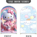 Customize Girls Party Photo Background Cover Arch Chiara Theme Background Different Double Side Elastic Covers