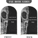 Customize Skeleton Birthday Photo Background Arch Chiara Skull Background Double Side Elastic Covers