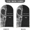Customize Skeleton Birthday Photo Background Arch Chiara Skull Background Double Side Elastic Covers