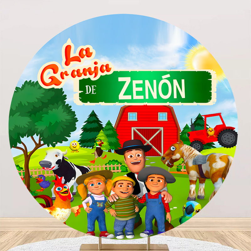 Customize La Granja De Zenon Photo Backdrop Kids Birthday Background Party  Photography Baby Child Banners