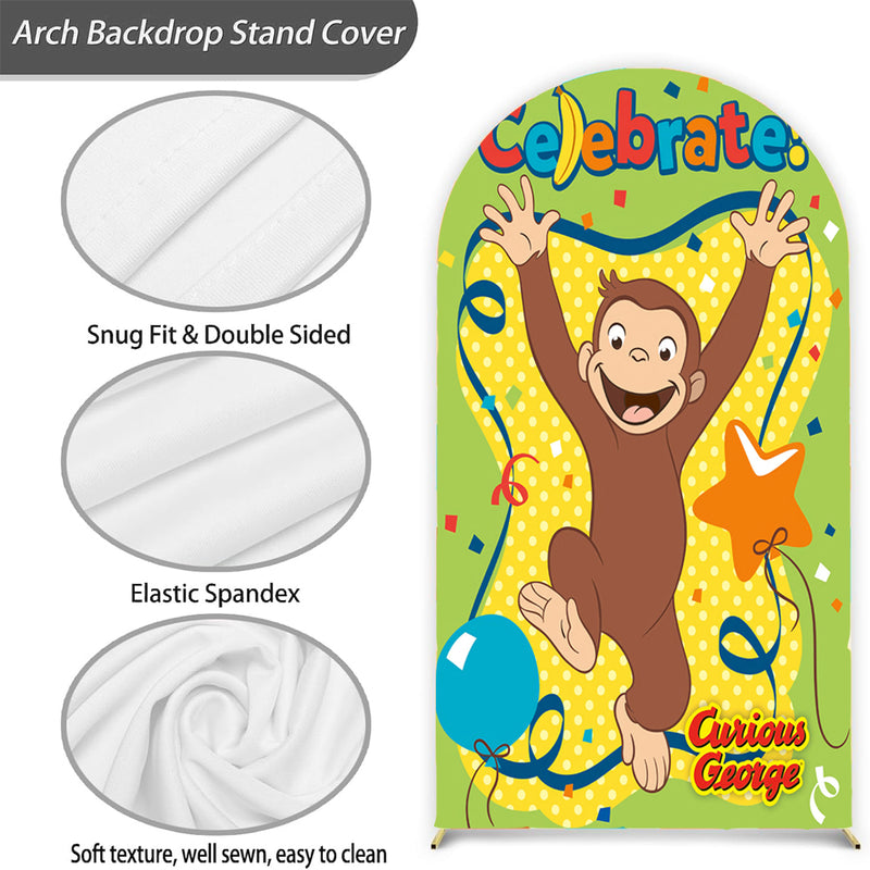 Customize Curious Photo Background Cover Arch Chiara Theme Background Different Double Side Elastic Covers