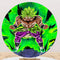 Broly Backdrop Cover from Dragon Ball Z Round Backdrop Kids Birthday Party Circle Background Covers
