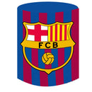 Custom SFC Barcelona Arch Photo Backdrop Double Side Elastic Cover Cylinder Plinth Covers