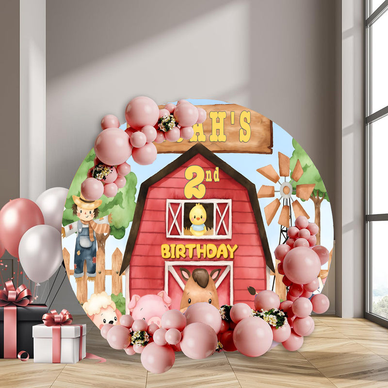 custom-name-farm-round-backdrops-farm-animals-barnyard-party-circle-ba-dreamybackdrop for Free Printable Farm Birthday Banner Custom Name Farm Round Backdrops Farm Animals Barnyard Party Circle Ba – dreamybackdrop for Free Printable Farm Birthday Banner