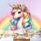 Customize Rainbow Unicorn Photo Backdrop Birthday Party Photography Backgrounds Banners