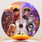 Customize Cartoon Photo Backdrop Cover Round Backdrop Birthday Party Circle Background Covers