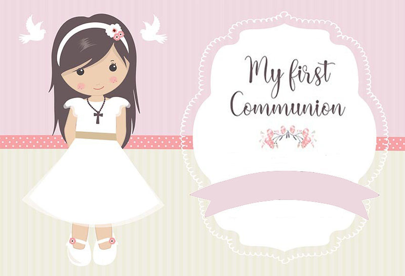 Customize First Communion Photo Backdrop Baby Photography Backgrounds Banners