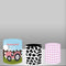 Customize Size Farm Cow Photo 3 pieces Cylinder Plinth Covers