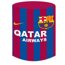 Custom SFC Barcelona Arch Photo Backdrop Double Side Elastic Cover Cylinder Plinth Covers