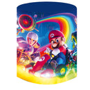 Customize Mario Backdrop Cover Round Backdrop Super Mario Birthday Party Circle Background Covers