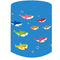 Baby Shark Round Backdrop Ocean Underwater Kids Birthday Party Circle Background Boys Birthday Covers