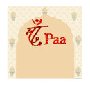 Custom Gujarati Kankotri Lekhan Photos Backdrop Cover Arch Background Double Side Elastic Covers