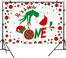 Customize He's A Mean One Photo Backdrop Happy Birthday Party Photography Backgrounds Banners