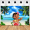 Moana Maui Photo Backdrop Baby Shower Birthday Party Custom Photography Background Photo Booth Decors
