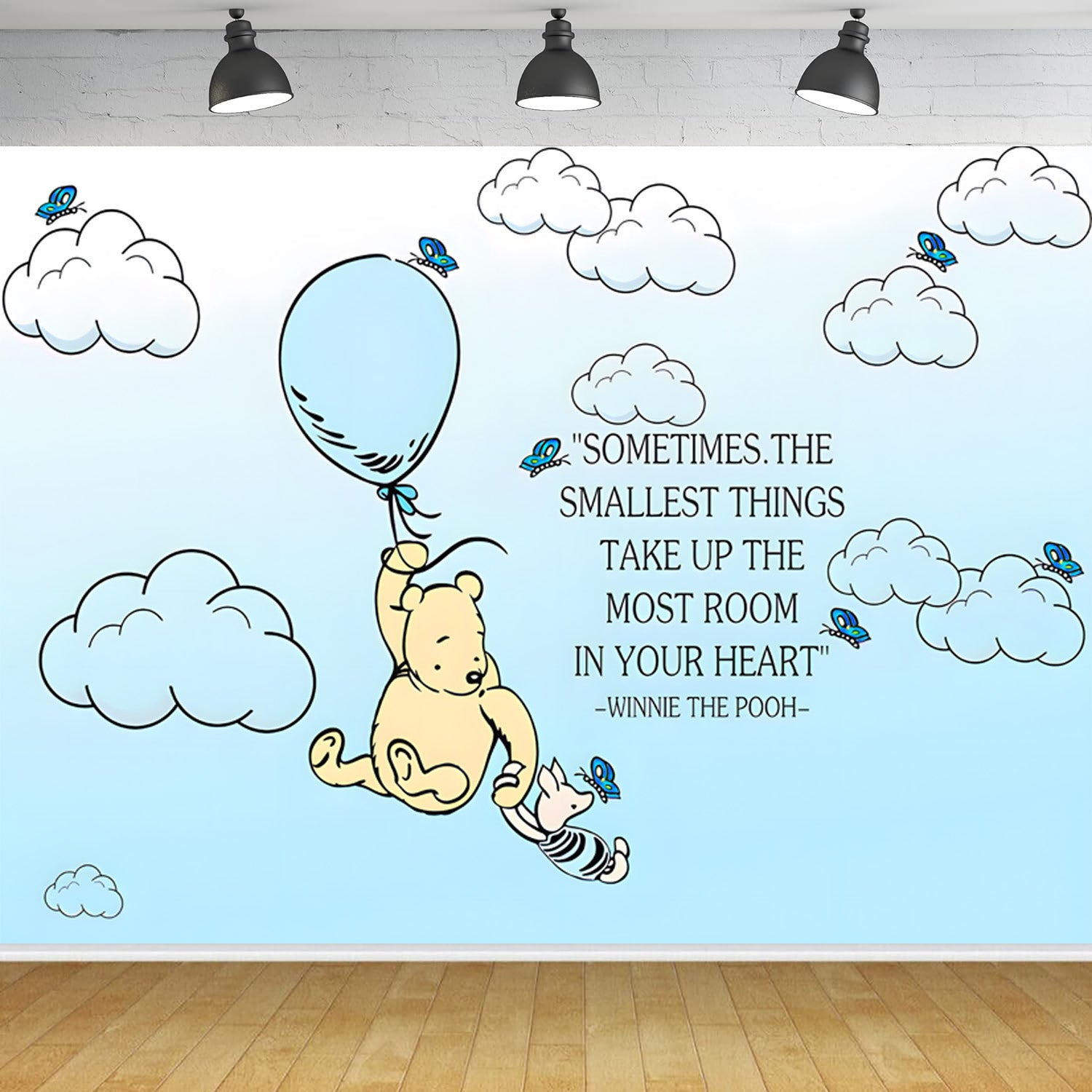 Custom Winnie the Pooh Photo Backdrop Banner