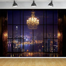 Custom Cityscape Night View Photo Backdrop