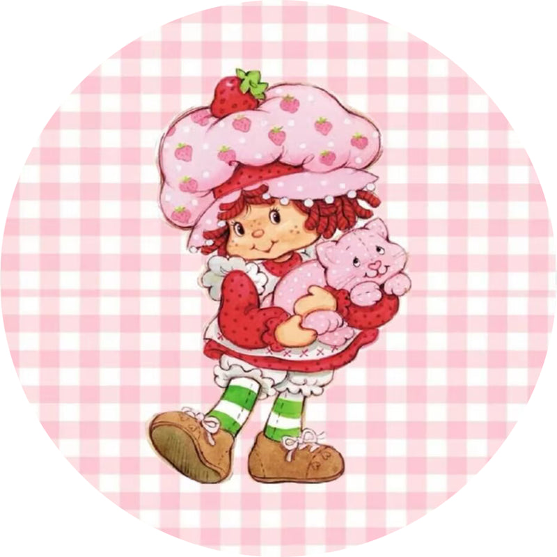 Customize Pink Girls Photo Backdrop Cover Round Backdrop Birthday Party Circle Background Cover