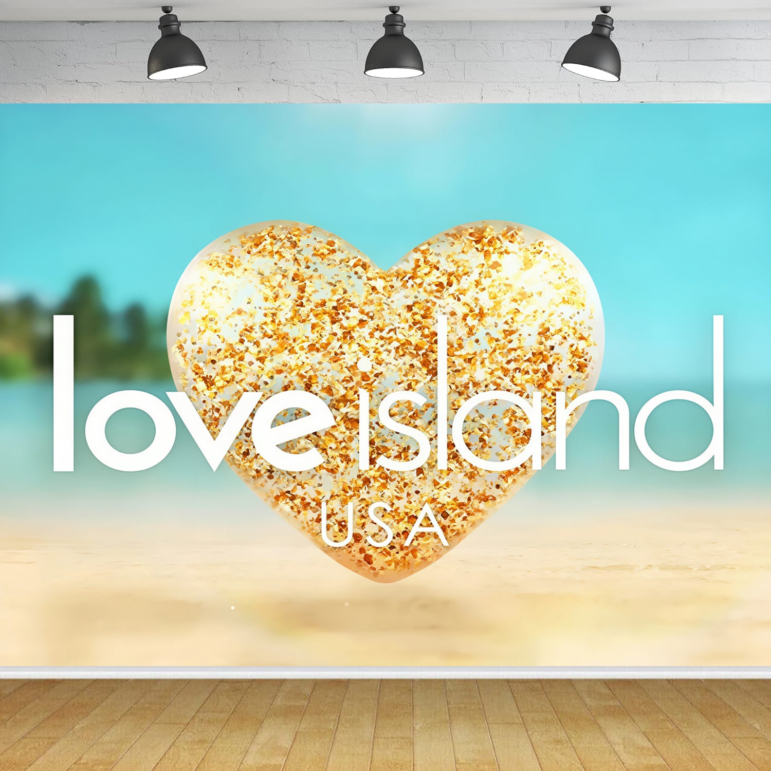 Custom Love Island Photo Backdrop Banner