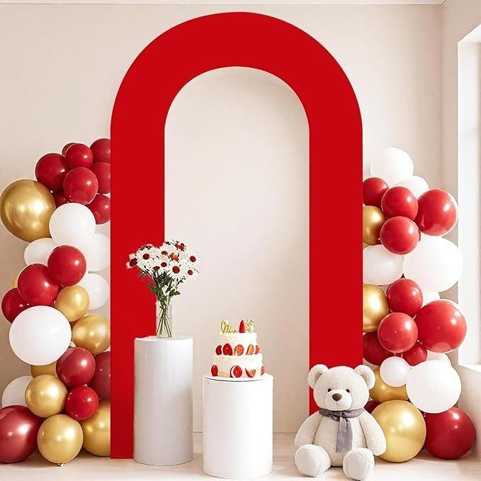 Custom Theme or Color U Arch Photo Backdrop Elastic Cover for Birthday/Wedding Events