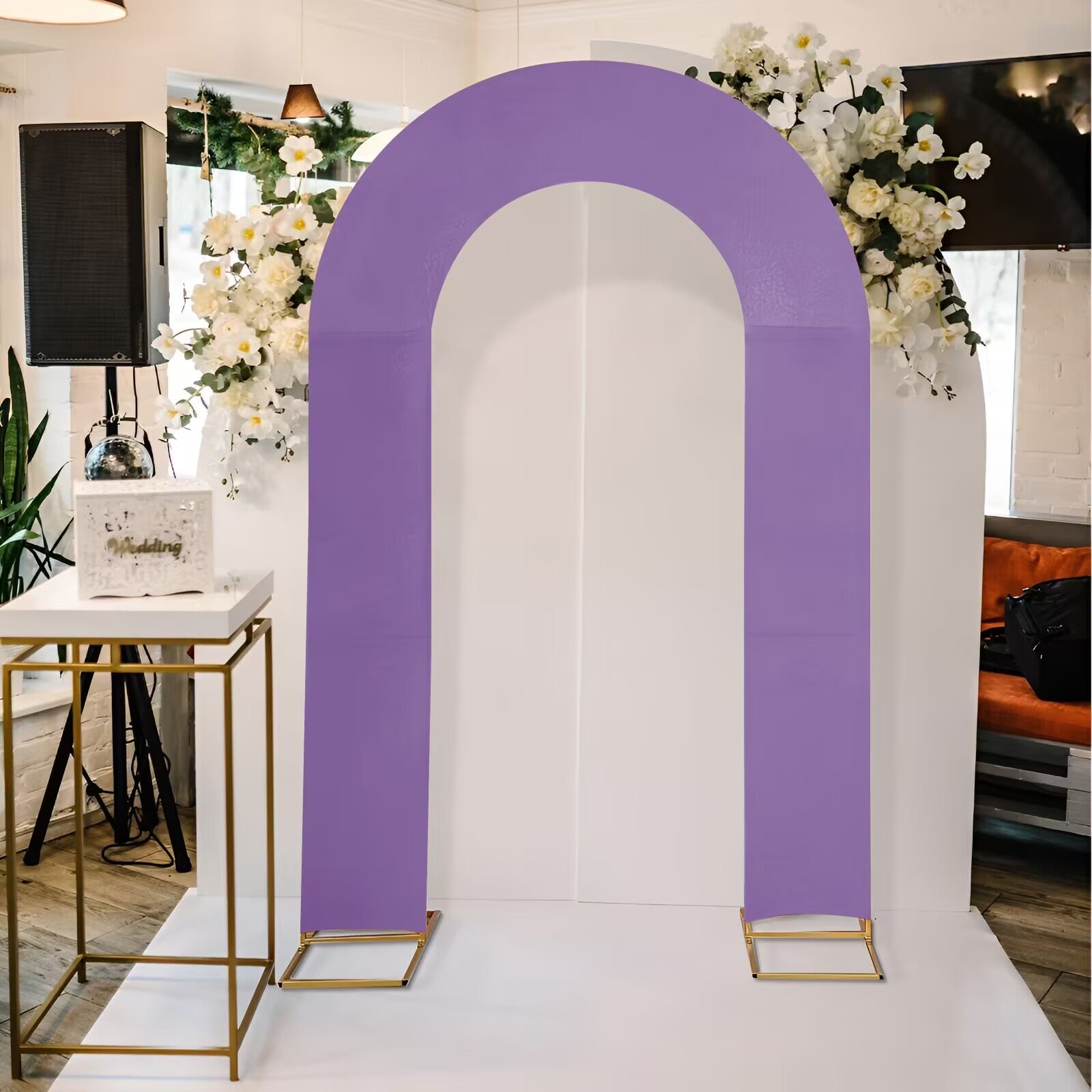 Custom Theme or Color U Arch Photo Backdrop Elastic Cover for Birthday/Wedding Events