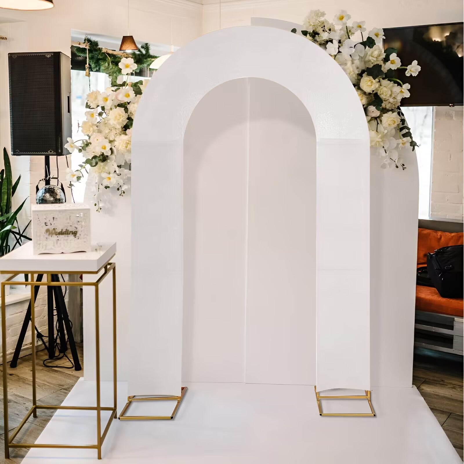 Custom Theme or Color U Arch Photo Backdrop Elastic Cover for Birthday/Wedding Events