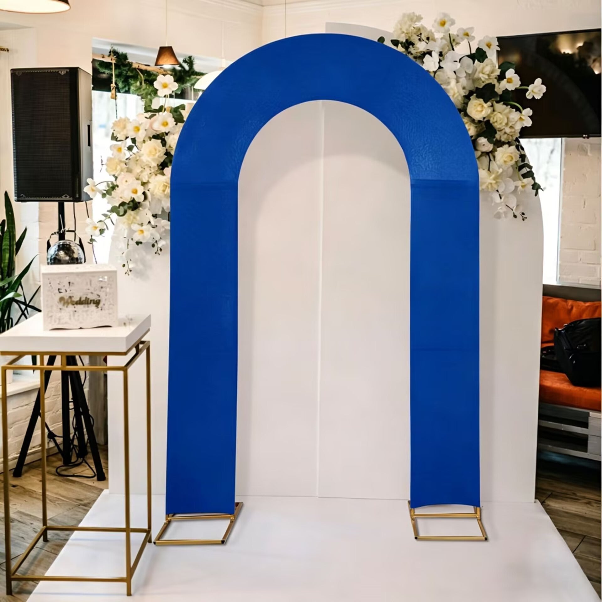 Custom Theme or Color U Arch Photo Backdrop Elastic Cover for Birthday/Wedding Events