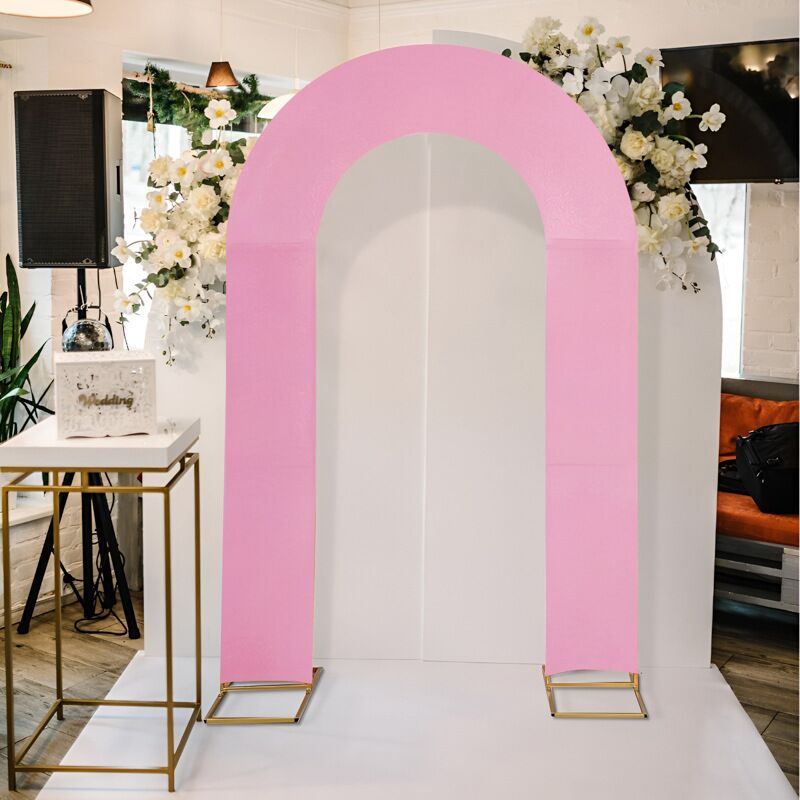 Custom Theme or Color U Arch Photo Backdrop Elastic Cover for Birthday/Wedding Events