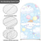 Customize Girls Party Photo Background Cover Arch Chiara Theme Background Different Double Side Elastic Covers