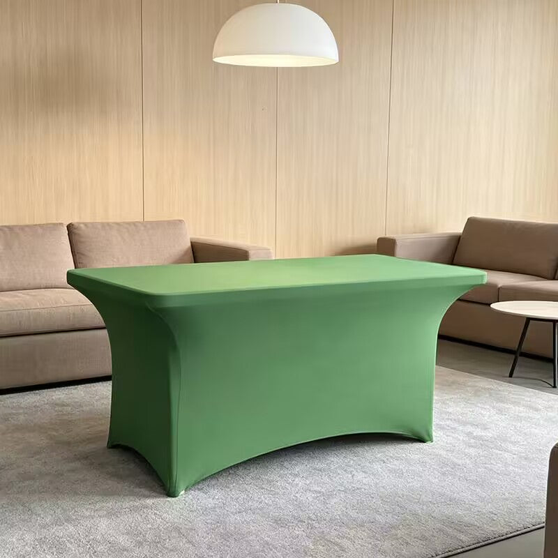 Spandex Tablecloth Fitted and Tight Cloth for Rectangle Table for Party, Wedding, Banquet and Birthday