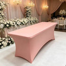 Spandex Tablecloth Fitted and Tight Cloth for Rectangle Table for Party, Wedding, Banquet and Birthday