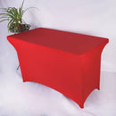Spandex Tablecloth Fitted and Tight Cloth for Rectangle Table for Party, Wedding, Banquet and Birthday