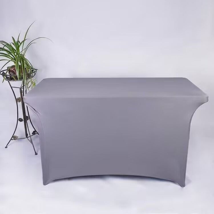 Spandex Tablecloth Fitted and Tight Cloth for Rectangle Table for Party, Wedding, Banquet and Birthday