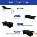 Spandex Tablecloth Fitted and Tight Cloth for Rectangle Table for Party, Wedding, Banquet and Birthday