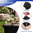 Spandex Tablecloth Fitted and Tight Cloth for Rectangle Table for Party, Wedding, Banquet and Birthday