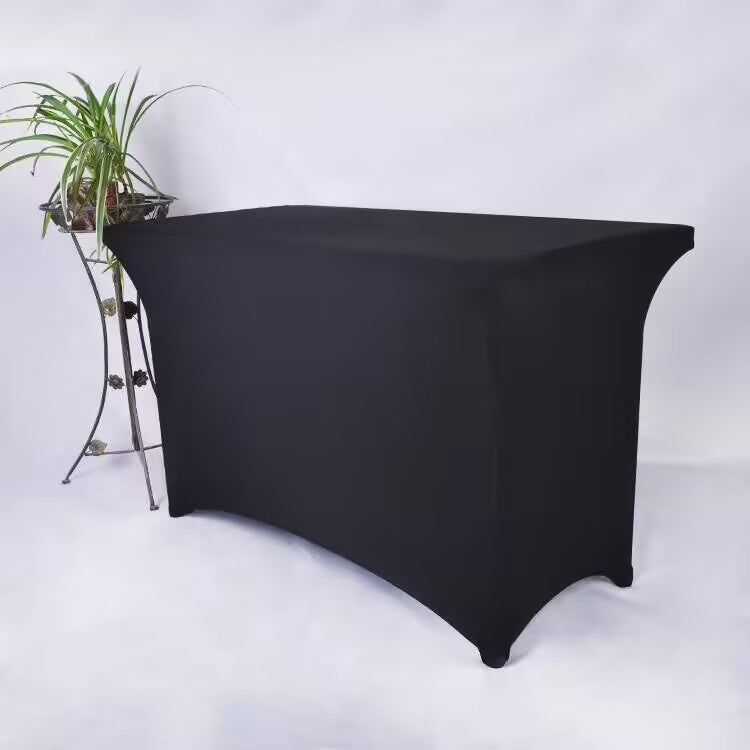 Spandex Tablecloth Fitted and Tight Cloth for Rectangle Table for Party, Wedding, Banquet and Birthday