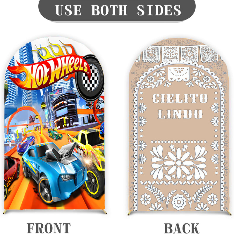 Customize Baby Photo Background Cover Arch Chiara Theme Background Different Double Side Elastic Cover