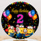 Customize Minions Round Photo Backdrop Child Birthday Circle Background Cover