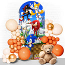 Customize Boys Birthday Photo Background Arch Chiara Theme Background Double Side Elastic Covers