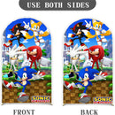 Customize Boys Birthday Photo Background Arch Chiara Theme Background Double Side Elastic Covers