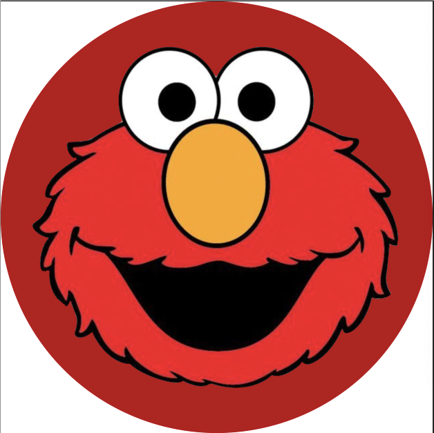 Elmo Round Customize Elmo Photo Backdrop Kid Birthday Cover Round Backdrop Birthd ...