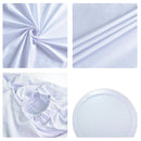 Personalizar tamaño rosa y blanco patrón foto fondo cubierta Chiara tema fondo doble cara elástico cubiertas 
