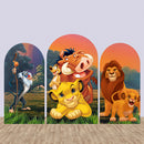 Customize Size Lion King Photo Background Cover Arch Chiara Theme Background Double Side Elastic Covers