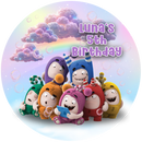 Customize kids Photo Backdrop Cover Round Backdrop Birthday Party Circle Background Covers