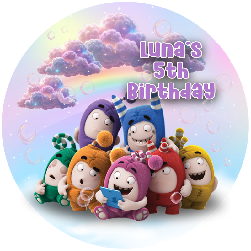 Customize kids Photo Backdrop Cover Round Backdrop Birthday Party Circle Background Covers