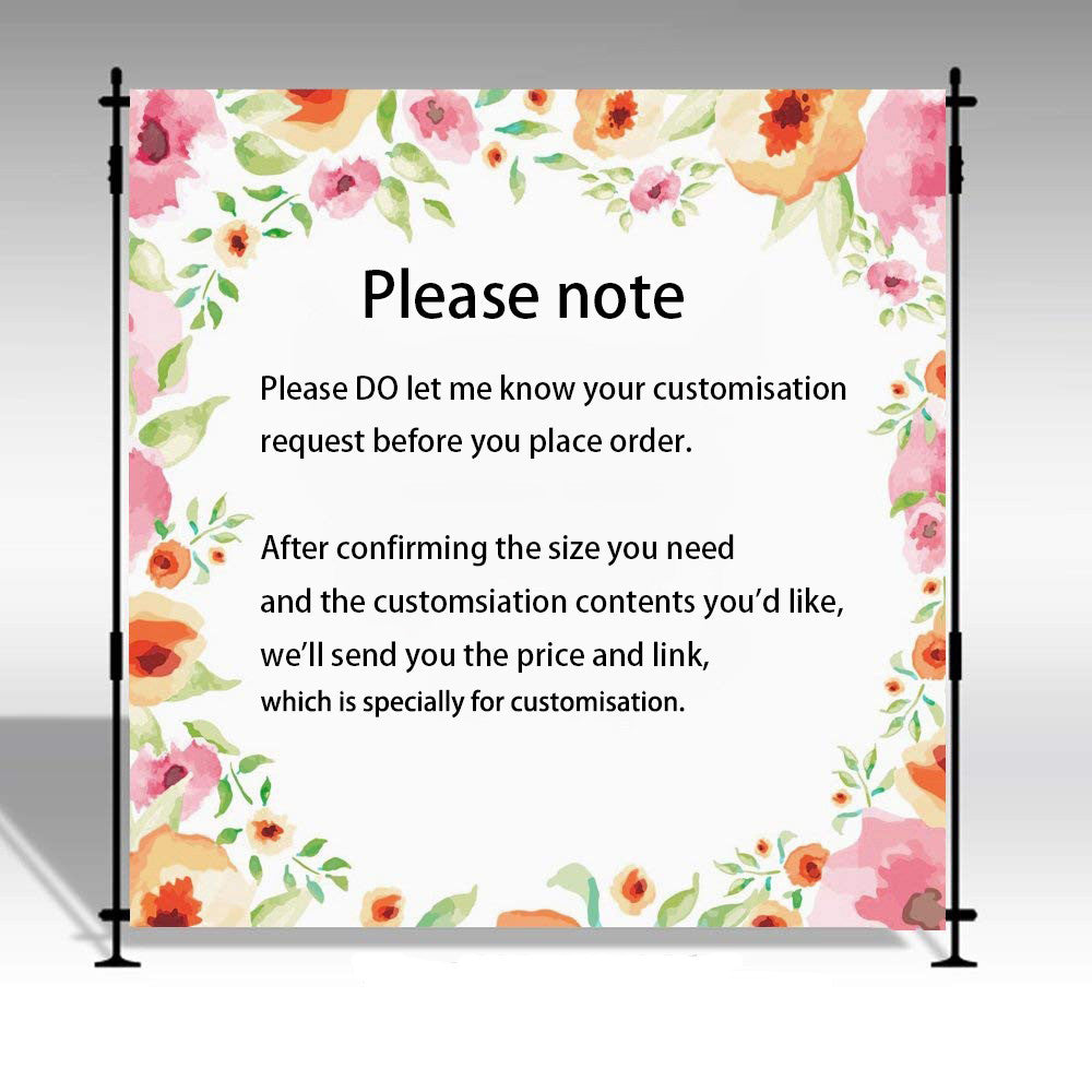 Photography Background Covers Additional Customize Services